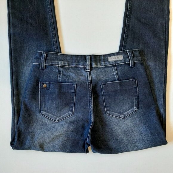 3/$20 NEW Element Denim Jeans Skinny Ballet Fit Jeggings Dark Blue Wash - Picture 7 of 10